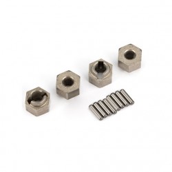 Traxxas Hexagone de roue Métal 7mm + Pins (8Pcs) TRX-4M 9750A