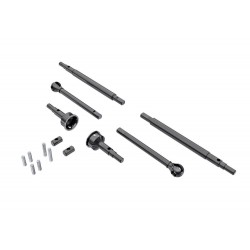 Traxxas Axle Shafts, front and rear (2)/ stub axles, front (2) (hardened steel) TRX-4M 9753X