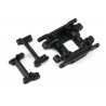 Skidplate, center/ bumper mount, front/ bumper mount, rear