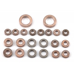 Bushing set, complete (3x6x2.5mm (8), 5x8x2.5mm (4), 4x8x3mm (4), 8x12x3.5mm (2), 3.5x7x2.5mm (4))