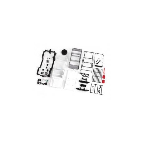 Body, Land Rover Defender, complete (white, requires painting)