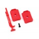 Traxxas 9721 Fuel canisters (left & right)/ jack ( red)
