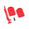 Traxxas 9721 Fuel canisters (left & right)/ jack ( red)
