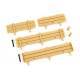 TRAXXAS 9798 Stake sides, utility trailer (complete set)/ spare tire mount (2)/ 3x18mm BCS (2)