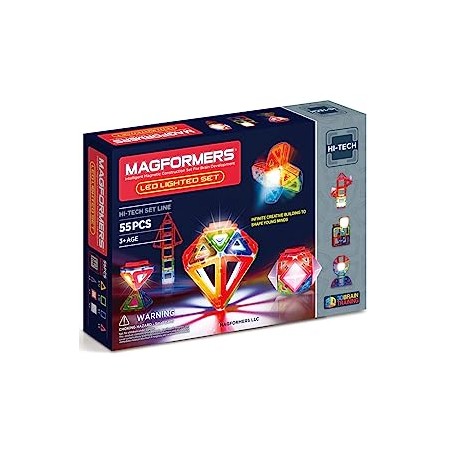 Magformers Led Lighted set 55 pièces 63092