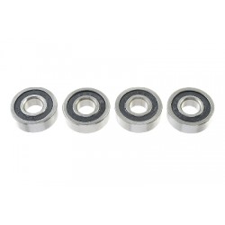 Revtec - Roulement à billes - acier chromé - ABEC 3 - Flasque caoutchouc - 5X13X4 - 695-2RS - 4 pc