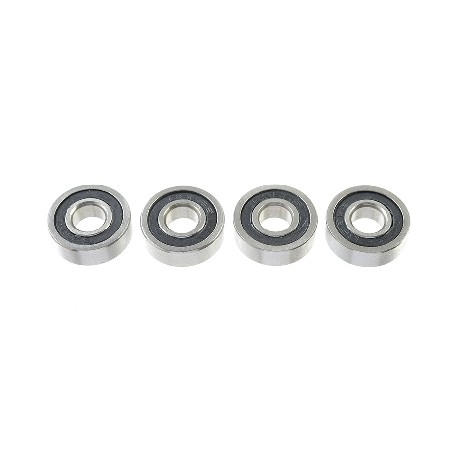 Revtec - Roulement à billes - acier chromé - ABEC 3 - Flasque caoutchouc - 5X13X4 - 695-2RS - 4 pc
