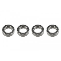 Revtec - Roulement à billes - acier chromé - ABEC 3 - Flasque caoutchouc - 6X10X3 - MR106-2RS - 4 pcs