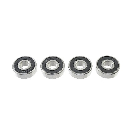 evtec - Roulement à billes - acier chromé - ABEC 3 - Flasque caoutchouc - 8X22X7 - 608-2RS - 4 pcs