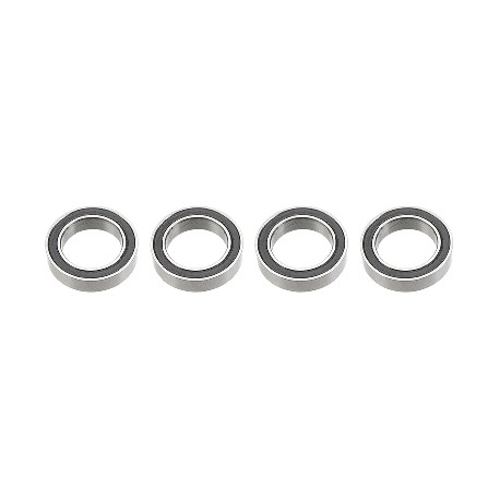 Revtec - Roulement à billes - acier chromé - ABEC 3 - Flasque caoutchouc - 12X18X4 - 6701-2RS - 4 pcs