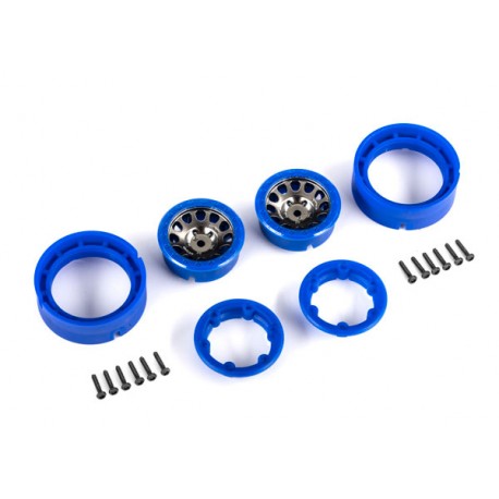 Wheels, 1.0, Method Race Wheels 105 Beadlock (satin black chrome with blue beadlock) (2)