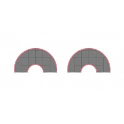 Kyosho Mini-Z Grand Prix Circuit50 Oval Extension (32pcs) K.87053-04B