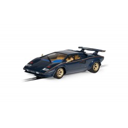 Scalextric C4411 Lamborghini Countach - Walter Wolf - Blue And Gold