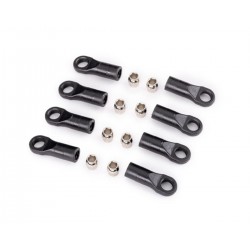 Traxxas ROD ENDS, LONG (8)/ HOLLOW BALLS, STEEL (8) (FOR 1/18 SCALE TRX-4M VEHICLE ACCESSORY SUSPENSION LINKS)