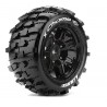 Louise RC - MFT - X-CHAMP - Tire Set for X-Maxx - Mounted - Sport - Black wheels - Hex 24mm - L-T3349B