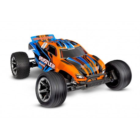 Traxxas 37254-8 RUSTLER 2WD BRUSHED HD INCL BATTERY & USB-C CHARGER