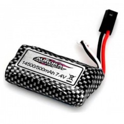 ABSIMA Batterie Li-Lion 7.4V 500 mAh 1/16 XLH 9130/9136/9137 AB30-DJ02