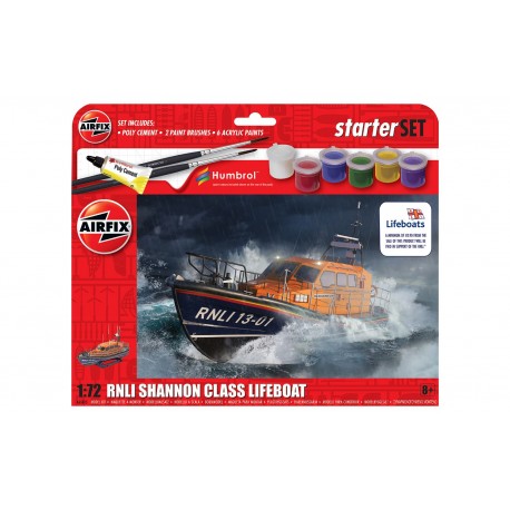 Airfix 55015 - 1/72 STARTER SET - RNLI SHANNON CLASS LIFEBOAT