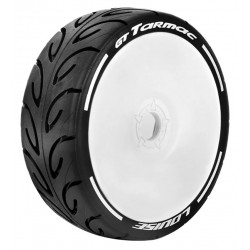 Louise RC Pneus GT-Tarmac Soft MFT + Jantes blanches (x2) LR-T3285SW