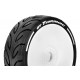 Louise RC Pneus GT-Tarmac Soft MFT + Jantes blanches (x2) LR-T3285SW