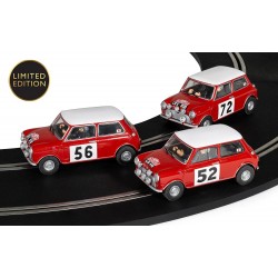 Scalextric C4488A 1965 Monte Carlo Rally Mini - Triple Car Pack