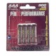 Pink Performance Batterie 800 Mah AAA 1.25V UHO (x4) PP2-800AAA-HV