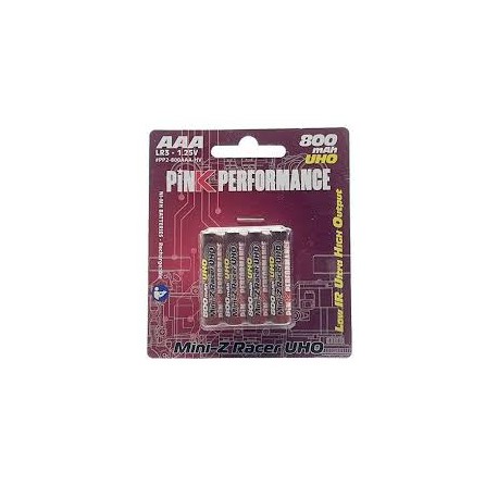 Pink Performance Batterie 800 Mah AAA 1.25V UHO (x4) PP2-800AAA-HV