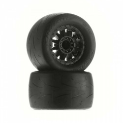 PROLINE Prime 2.8" Street Tires Mounted on F-11 Black Wheels For Ft/Rr 10116-14