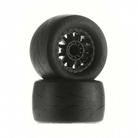 PROLINE Prime 2.8" Street Tires Mounted on F-11 Black Wheels For Ft/Rr 10116-14