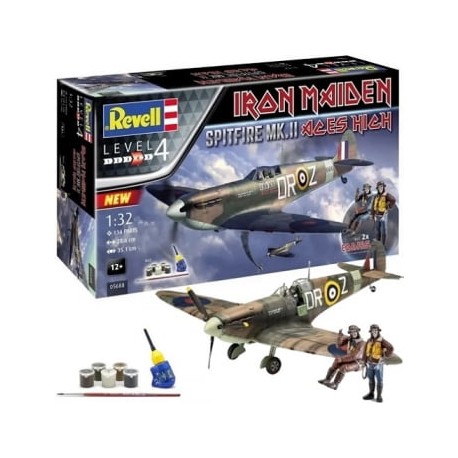 Revell 05688 Coffret cadeau Spitfire Mk.II « Aces High » Iron Maiden 1/32