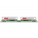 Märklin 47473 Double wagon-poche Sdggmrss - Voie H0