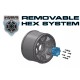 Louise RC - MFT - ST-ROCKET - 1-8 Stadium Truck Tire Set - Mounted - Sport - Black Wheels - Removable 0 & 1/2 OFFSET HEX 17mm