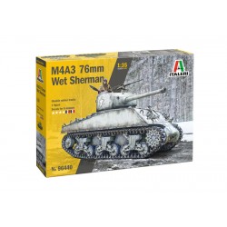 ITALERI MAQUETTE MILITAIRE 96440 M4A3 76MM WET SHERMAN 1/35