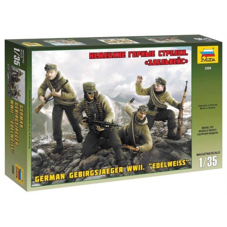 Zvezda 3599 Gebirgsjaeger Division. Edelweiss WWII 1/35