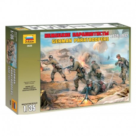ZVEZDA 3628 Parachutistes Allemands 1939-1942 - 1/35