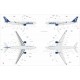 Zvezda 7047 Civil Airliner Airbus A330-200 Sabena 1/144