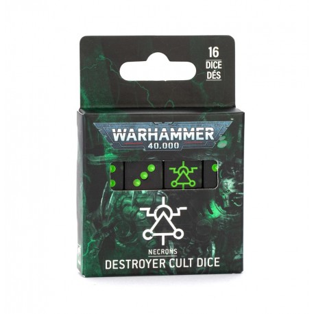 Warhammer 40k Dés des Cultes Destroyers Nécrons