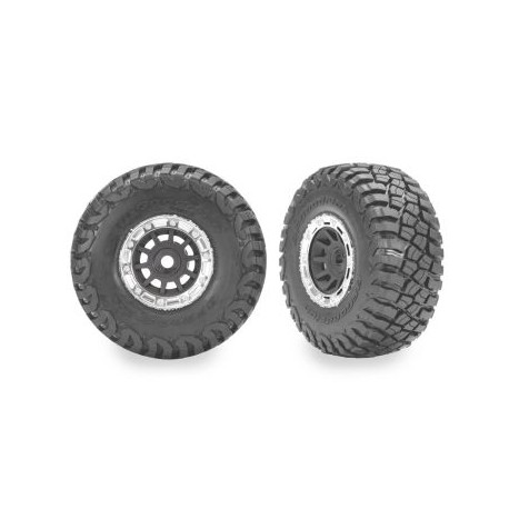 Traxxas Jantes 1.4″ grises et chromées avec 2 pneus tout-terrain BFG – TRX10870-GRAY