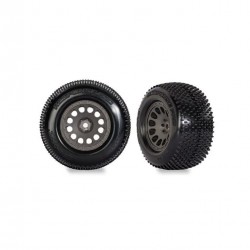 Traxxas 10774-GRAY Pneu Response Pro sur jante grise (2) pour Mini-XRT