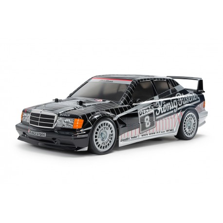 Tamiya 47525 TT-02 Mercedes-Benz 190 E 2.5-16 EVO II 1991 Noir/Gris