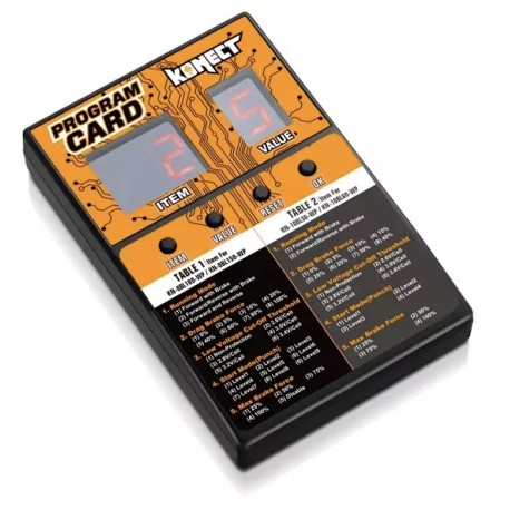 KONECT CARTE DE PROGRAMATION GENERALE KONECT