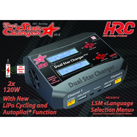 HRC RACING AC DC Dual Star Charger V3