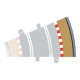 Scalextric Radius 2 bordure extérieure courbe 22.5° x 4