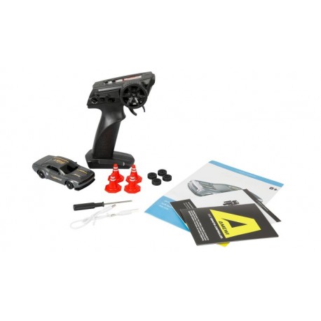 Voiture RC Drift avec gyroscope Sport Muscle Car 4WD Gyro 1:43 RTR Gris