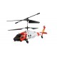 AMEWI Hélicoptère RC UH-60 CX Black Hawk Coastguard – 3 Canaux RTF avec Rotor Coaxial
