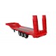 AMEWI 22742 Semi-remorque surbaissée à trois essieux pour Scania 1:18 rouge