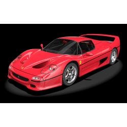POCHER HK62 Ferrari F50 - Rosso Corsa kit 1:8 688 pièces - plus de 30h de construction - Précommandez maintenant !