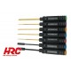 HRC Kit d'outils - Titane - PRO JAPAN - (7 pièces)( Ideal Tamiya)