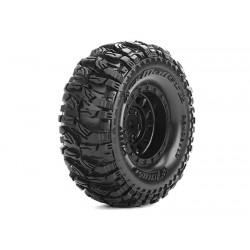 LouiseRC Pneus CR-Mallet sur jantes 1,0" avec hexagone de 7 mm (lot de 2) – Louise pour Mini-Crawler 1/18-1/24 – TRX-4M, SCX24