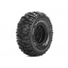LouiseRC Pneus CR-Mallet sur jantes 1,0" avec hexagone de 7 mm (lot de 2) – Louise pour Mini-Crawler 1/18-1/24 – TRX-4M, SCX24